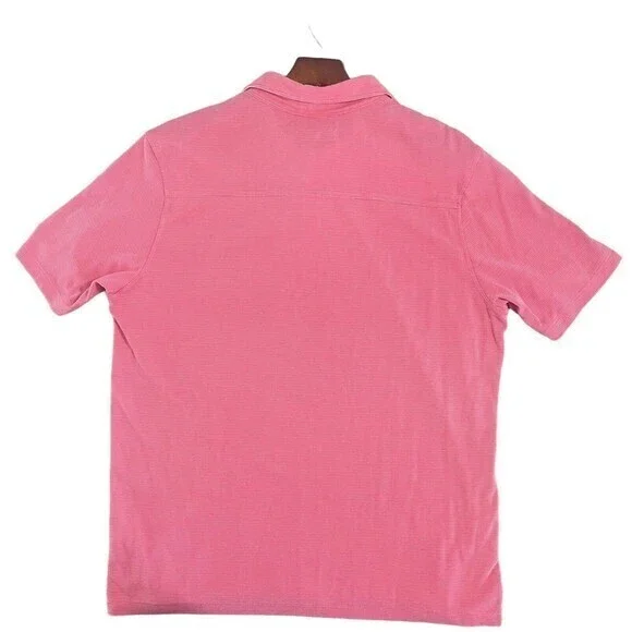 Tommy Bahama Polo Shirt Mens Large Orange  Casual Short Sleeve‎ - Picture 9 of 9